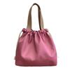 Portable Drawstring Lunch Bag with Handle Large Capacity Multipurpose Waterproof Bento Box Carrier Storage Bag