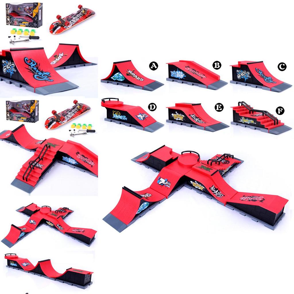 Ultimate Tech Deck Fingerboard Skate Park Ramp Part With Unique Graffiti Design