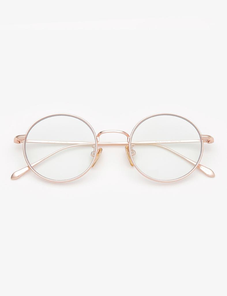 Leunehauwin January Gold Dr0103B Blue Light Blocking Glasses
