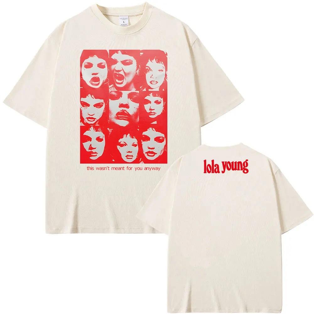 LOLA YOUNG T Shirt Aesthetic HighQuality Tee-shirt RopaMujer O-neck Clothing Graphic Printing Casual Retro Singer -Style Tshirt