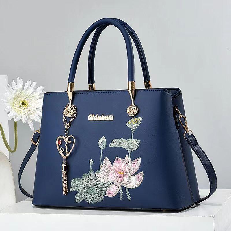 Atmospheric dignified bag wind lotus handbag quality shoulder bag messenger bag