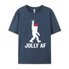 Jolly Af Bigfoot Santa Christmas Sasquatch T Shirts Tops Tees for Unisex High Quality All Cotton T Shirt Camisas Basicas Hombre