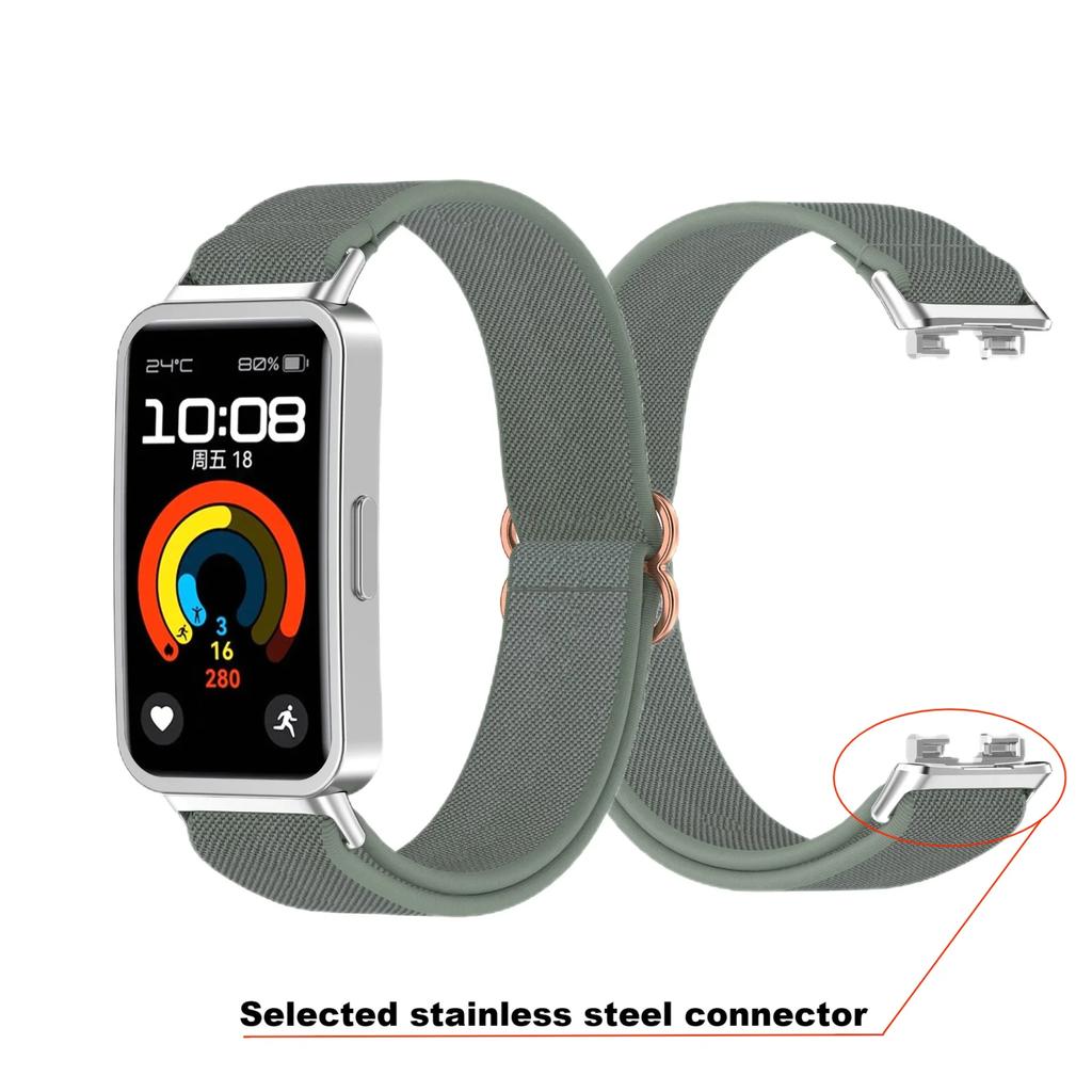 Nylon Straps For Huawei Band 10/9/8 Strap Accessories Scrunchie Sport Elastic Bracelet Pulseira Correa for Huawei Bands 9 8 NFC