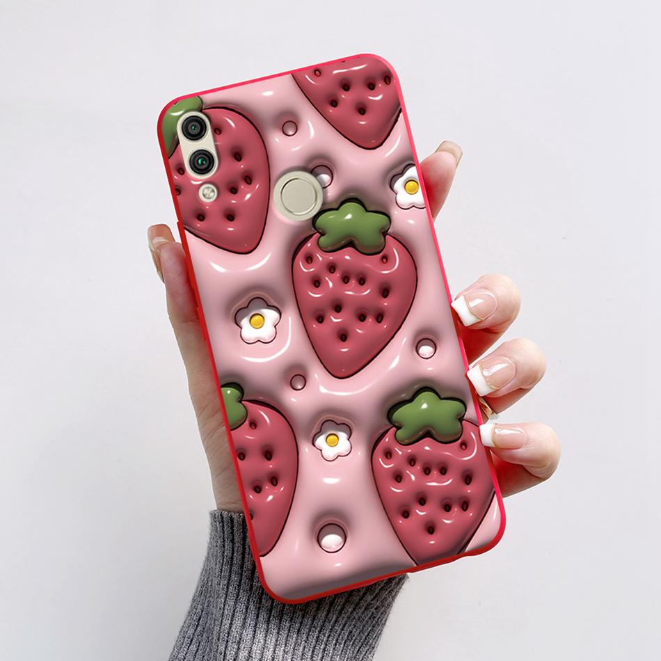 For Huawei Honor 8X Case Honor8X JSN-L22 JSN-L21 Bear Phone Case Soft TPU Cover Funda For Honor 8C BKK-L21 BKK-LX1 Honor8C Capa