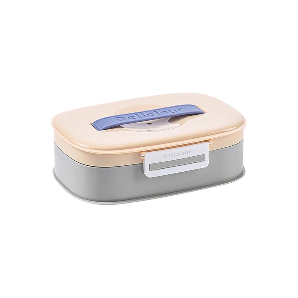 Stainless steel Lunch Box With Tableware Children's Lunch Box Portable Bento Box Microwavable Food Containers