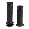 2PCS Black Silicone Diamond Nonslip 7/8" Motorcycle Handle Bar Sleeve Hand Grip