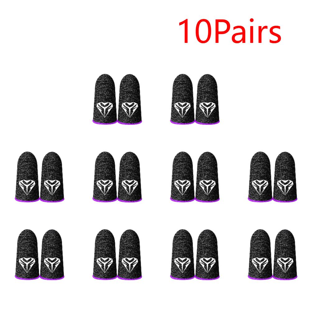 1-30 Paar Gaming-Fingerlinge für PUBG Atmungsaktiv Schweißfest Rutschfest Fingerspitzenabdeckung Daumenhandschuhe Touchscreen-Fingerlinge