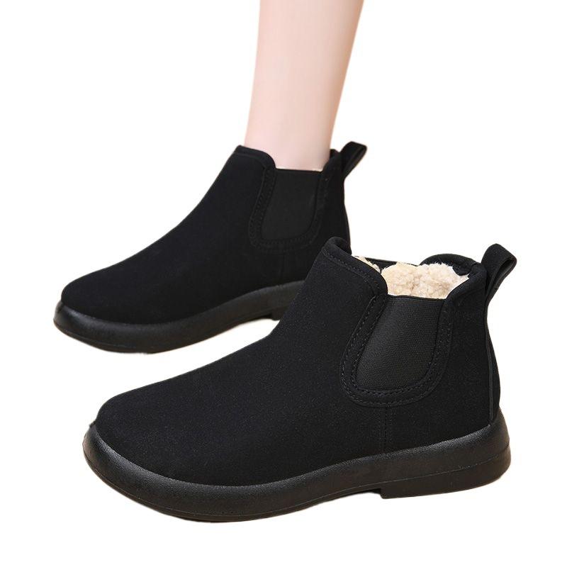 Winter old north cotton shoes women's velvet warm high-top mother shoes short boots thickened non-slip Martin boots soft sole versatile