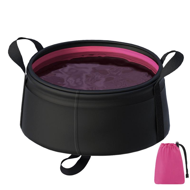 Nylon Portable Collapsible Sink 8.5L -Foldable Travel Basin For Outdoor,Camping, Hiking, Feet Face Dishes, Lightweight & Compact