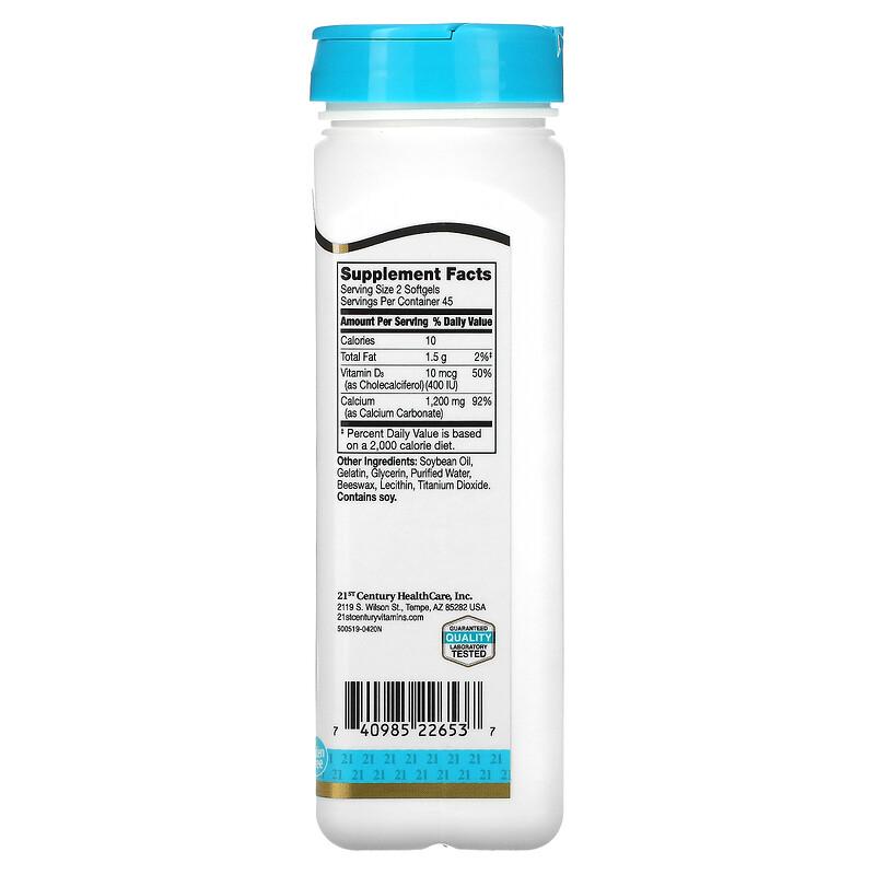 Liquid Filled Calcium Plus D3, 90 Rapid Release Softgels