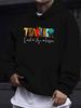 Men'S Casual Versatile Stylish Hoodie, Featuring a Unique New Design with a Teacher Letter Graphic Print - a Relaxed Pullover with a Kangaroo Pocket,