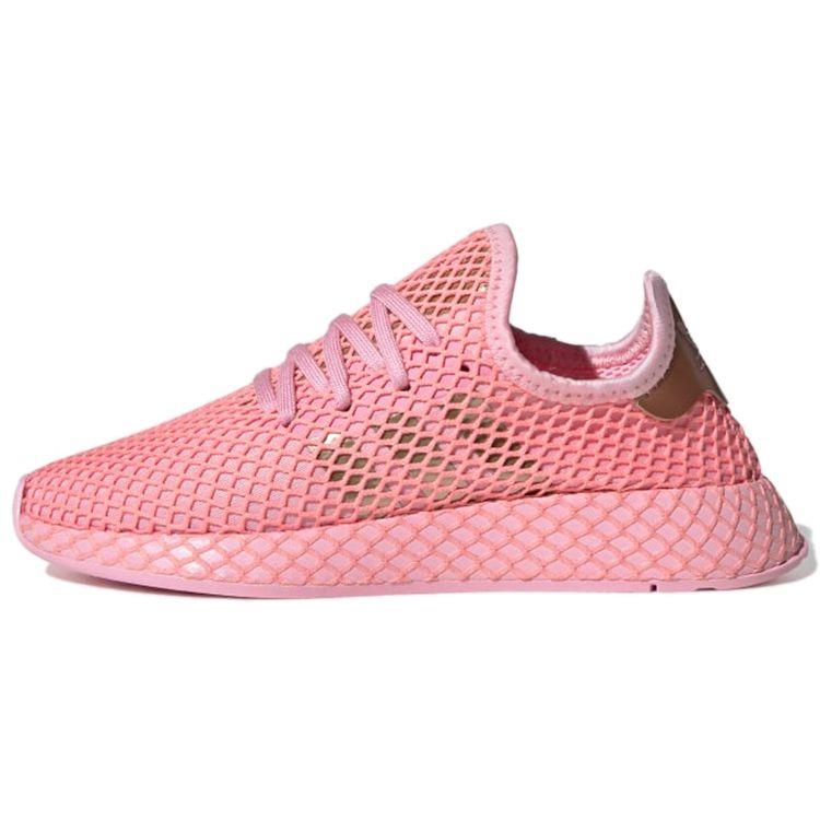 Adidas Originals Deerupt Runner Casual Low-Top Running Shoes Women Sneaker Pink Gold EF5386
