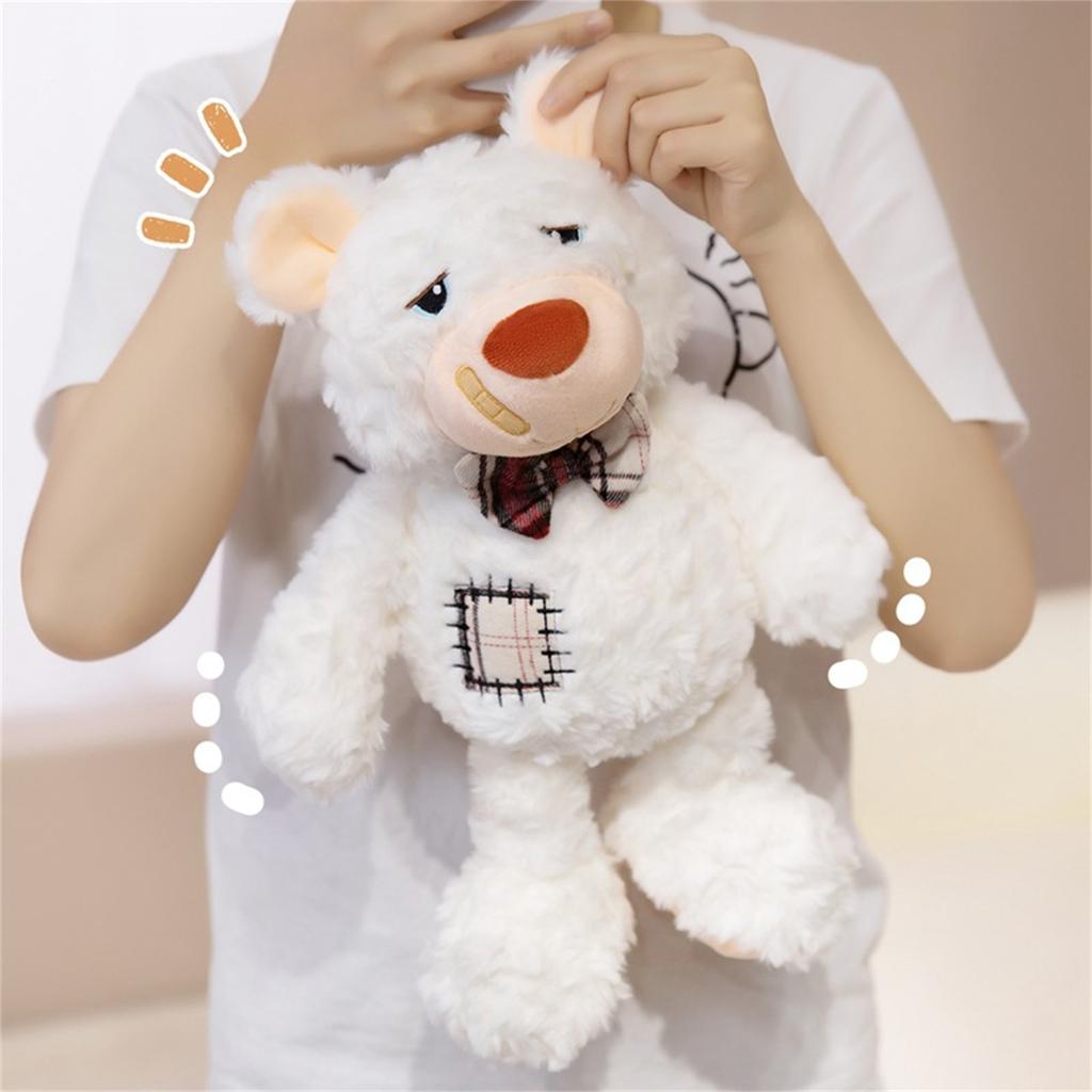 Cute Committee Qu Bear Doll Plush Toy Patch Bear Doll Wedding Cloth Doll Birthday Gift