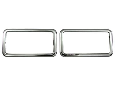 BRIGHTZ 38098 Carry Truck DA16T Super Mirror Stainless Steel Plated Tail Light Ring, 2