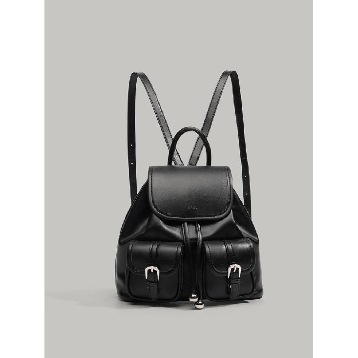 2025 New Niche Design Summer Backpack Small School Bag Multi-pocket Fashionable Versatile Outdoor Backpack for Women чёрный