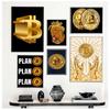 Vintage Abstract Bitcoin Symbol Bitcoin Cryptocurrency Art Poster Canvas Painting Wall Prints Picture for Living Room Home Decor