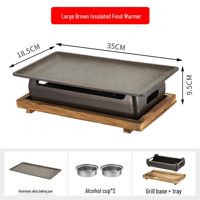 Kashicong Commercial Charcoal & Alcohol BBQ Warming Stove