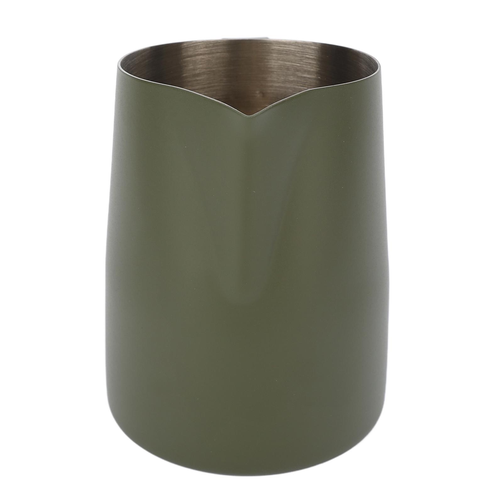 

Milk Frothing Pitcher Slanting Mouth Food Grade Stainless Steel Milk Frothing Pitcher Jug for Latte Chocolate Coffee L