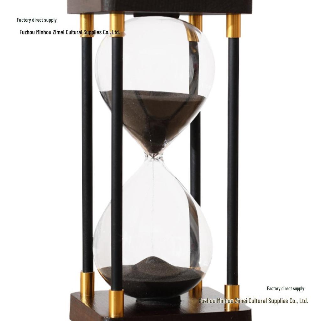 Retro kreativní přesýpací hodiny – ozdoba pro děti – 30/60 minut, design s tekutým pískem proti pádu