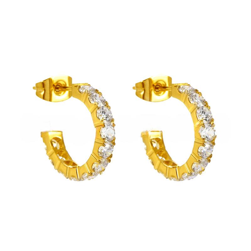 

Модные серьги Light Luxury Star-opening с бриллиантовой инкрустацией 18K