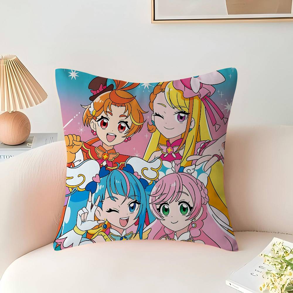 Anime  Smile PreCure Cushion Cover Car Throw Pillow Case For Sofa Car Christmas Gift 40x40cm 45x45cm
