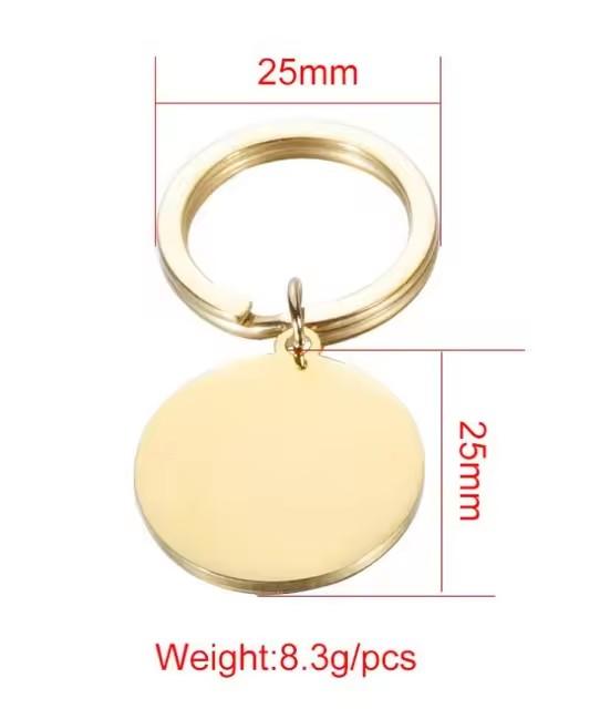 10Pcs/Lot Strip Blank Mirror Polished Stainless Steel Keychain For DIY Custom Women's Men's Keychain
