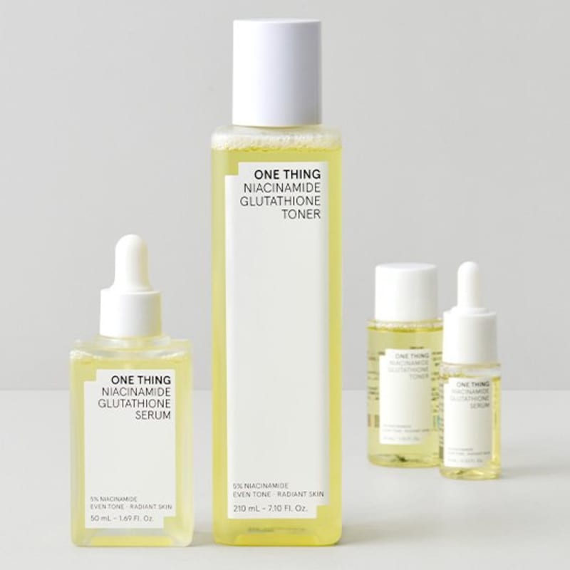 [One Thing] Niacinamide Glutathione Toner & Serum Planning Set (Toner 30ml + Serum 10ml Free)