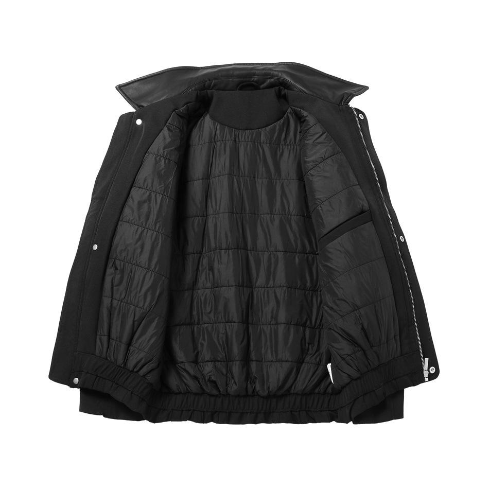 Men's Winter Lapel Workwear Jacket - Deconstructed Patchwork Cotton, Loose Fit