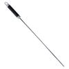 Stainless Steel Skewers - BBQ - 47 Cm - Set of 4 - Silver and Black