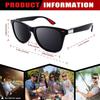 2Pack Retro Sunglasses for Women Men Trendy Sun Glasses Black Red Outdoor Sports Driving Fishing Glasses