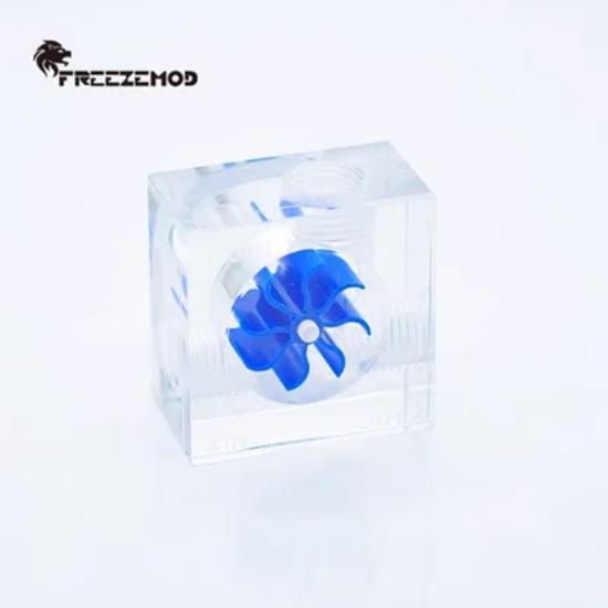 FREEZEMOD Computer water cooling water flow indicator 3 way. LSJ-PM3 синий