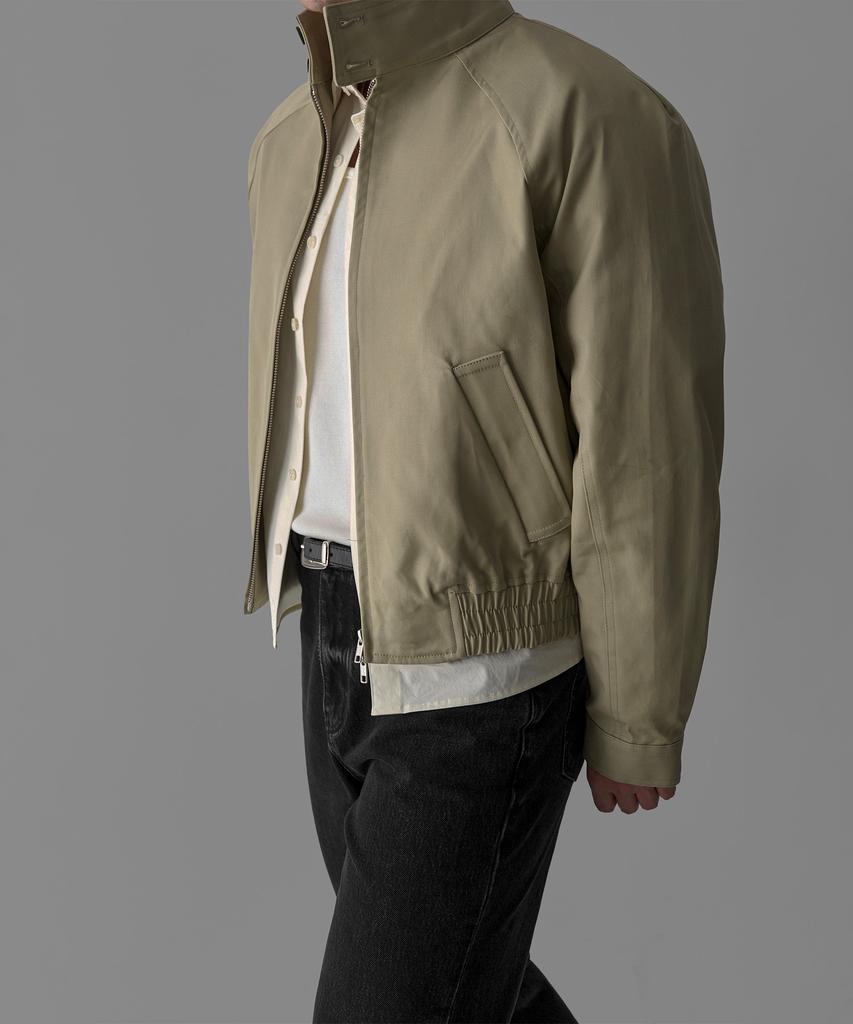 Bowlow Product Cotton Harrington Crop Jacket [Beige]