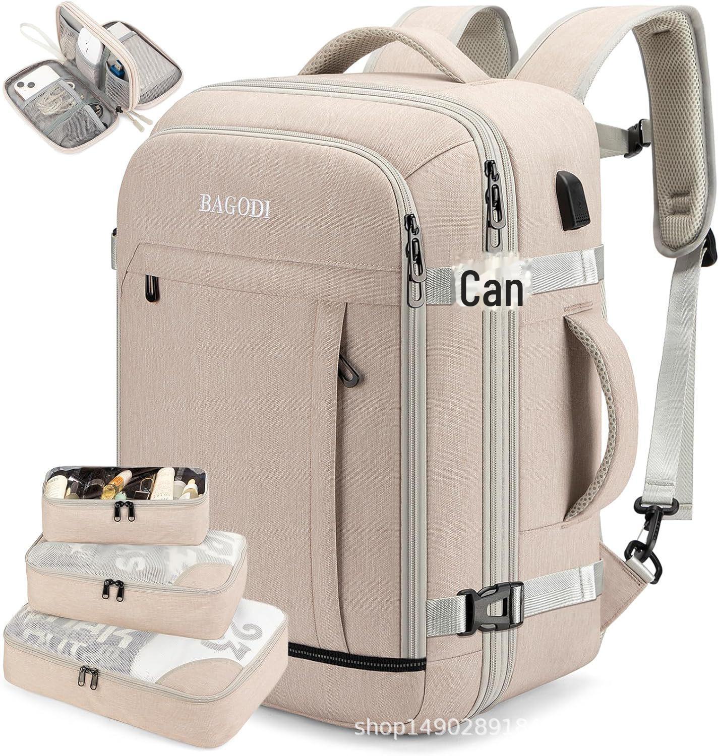 

Мужской рюкзак большой вместимости: Расширяемый, водонепроницаемый, идеально подходит для деловых поездок и багажа