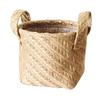 Braided Jute Cloth Flowerpot Storage Basket Cotton Linen Blended Desktop Storage Box Kids Toys Sundries Organizer Laundry Basket