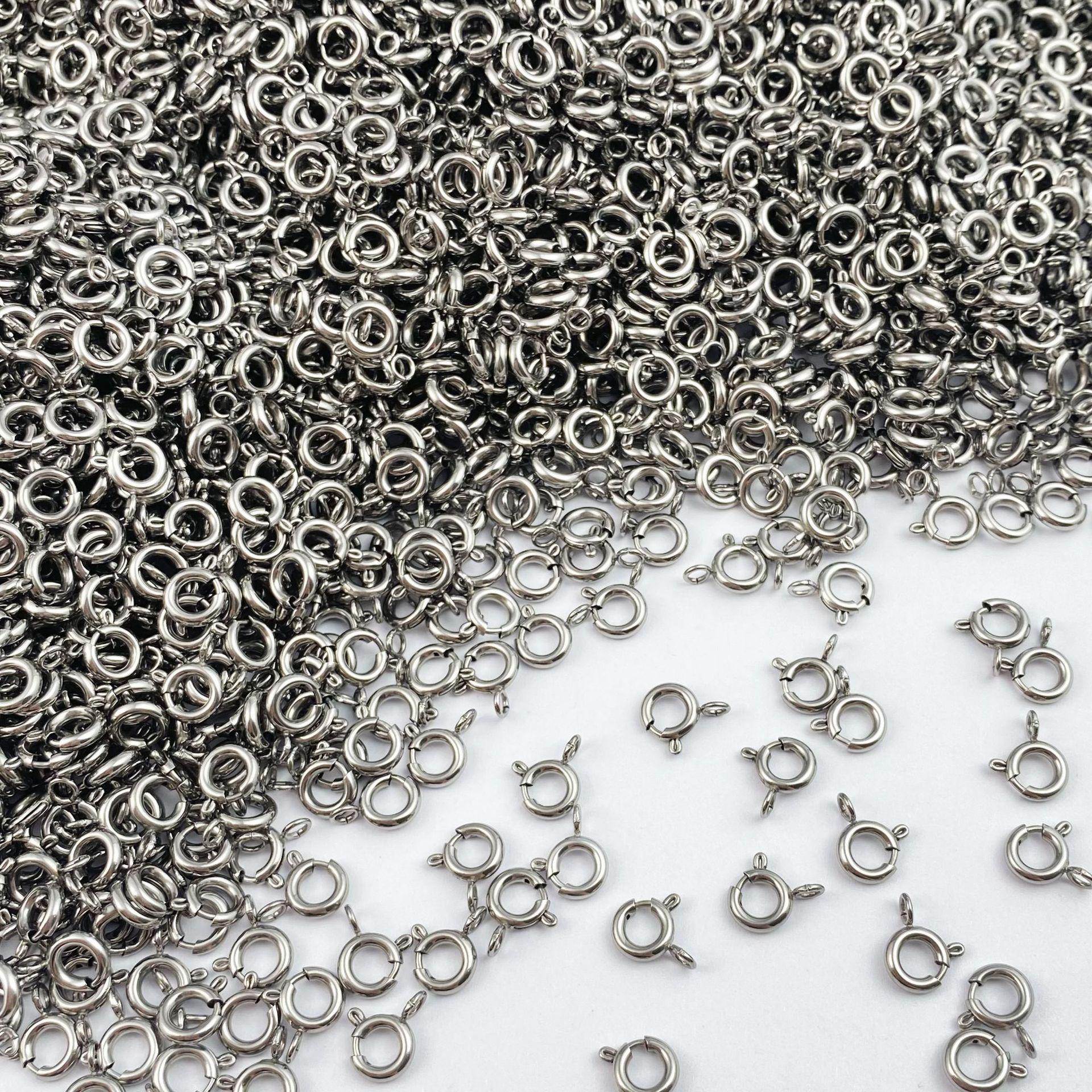 

Цепочка-ожерелье из нержавеющей стали 316 с титановой пружинной застежкой OT и удлиняющими элементами в виде звезд