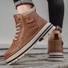 Herbst Herrenschuhe Klassische Herren Retro Stiefeletten Mode Wasserdicht Rutschfest High-Top Freizeitschuh Arbeits- & Sicherheitsstiefel Botas Hombre