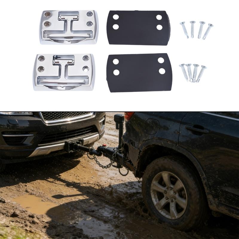 Two Pieces Foldable Tow Hook Accessories Premium Material Construction for Reliable Attachment in Transport Outdoor Activities
