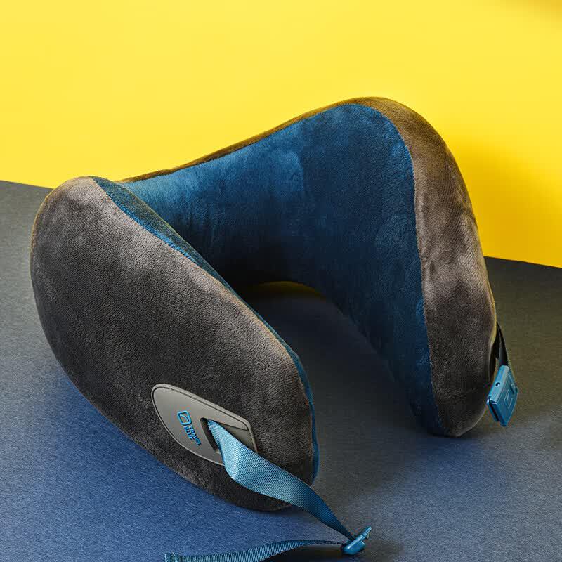 Travel Blue Neck Pillow & Thermos Gift Set