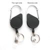 Retractable Keychain Heavy Duty Carabiner Key Chain Lightweight Impact Resistance Tactical ID Badge Reel Key Ring