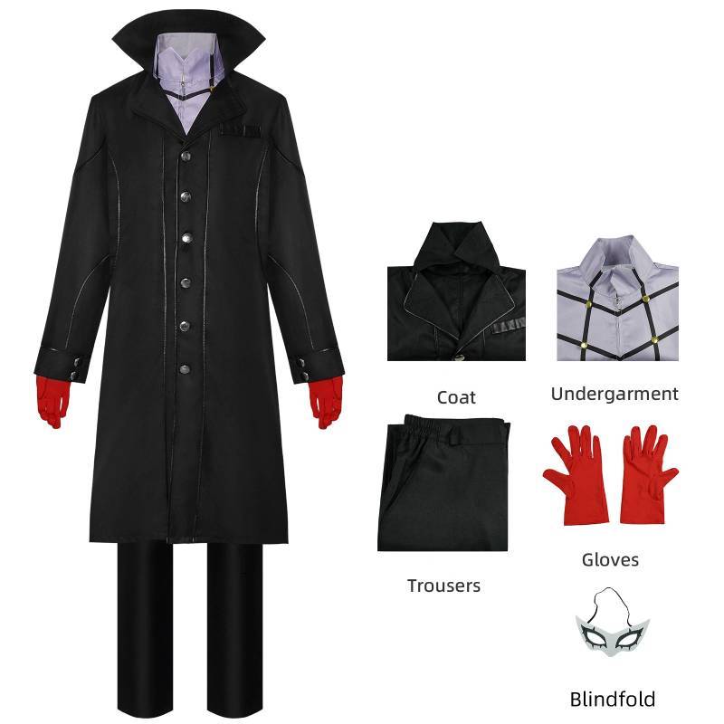 Persona5 Amamiya Ren Cosplay Costume With Flexible Material For Stage Performance S