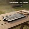 Rectangular Cast Grill Plate Built-in Handles Heavy-Duty