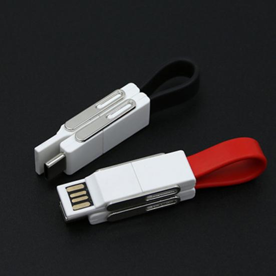 4 in 1 USB Dual Typ-C Magnetisches Micro Lade-Datenkabel für iPhone