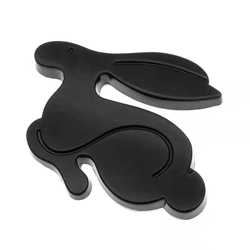 1Pc Universal Cartoons Rabbit Car Styling Decal for Jetta Golf 3D Metal Running Rabbit Emblem Rear Trunk Badge