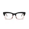 Black Pink Frame Square Nearsighted Glasses For Women TR90 Anti Blue Rays Student Myopia Photochromic Eyeglasses 0 -0.5 To -6.0