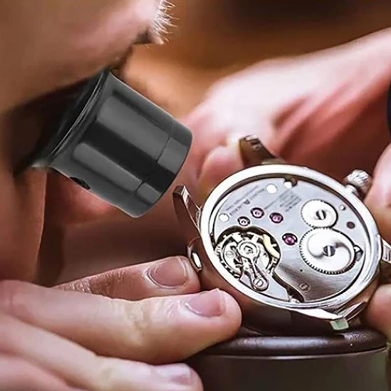 1/4Pcs 3X/5X/10X/15X/20X Eye Loupe Magnifiers Watch Repair Tool Kit Jewelry Loupe Eyepiece Magnifiying Glass Watchmaker Tools