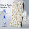 For Honor 400 Lite 5G Wallet Case Rhombic Floral Design Leather Flip Phone Cover with Strap