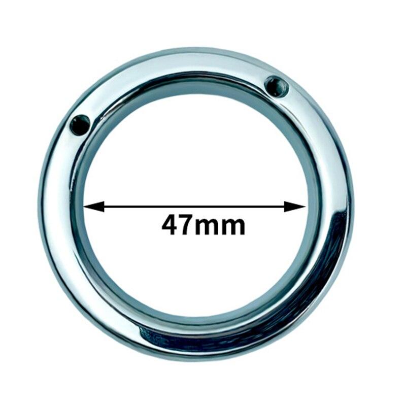 Wearable Stainless Steel CB Lock for Men Chastity Lock Penis Cage Sex Toy Cock Ring Slave BDSM Sissy Ball Stretcher