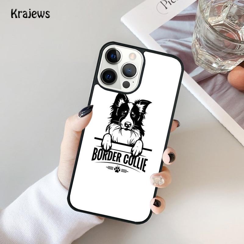 

Cartoon Border Collie Phone Case For iPhone 17 Air 16 15 14 Max Plus 11 12 13 Pro Max Phone Cover coque iPhone 13