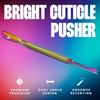 V Beauty Empurrador de Cutículas Puro Ferramenta de Unha (Brilhante) - Limpador de Unhas 2 em 1 Antiderrapante Removedor de Cutículas para Unhas das Mãos e Pés Limpas e com Aparência Saudável -