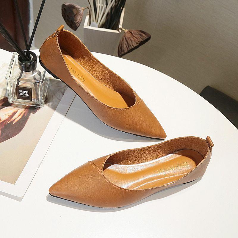 Fashion soft-soled versatile ladyshoes for women's 2025 spring and summer new pointed flat-soled comfortable shoes for women